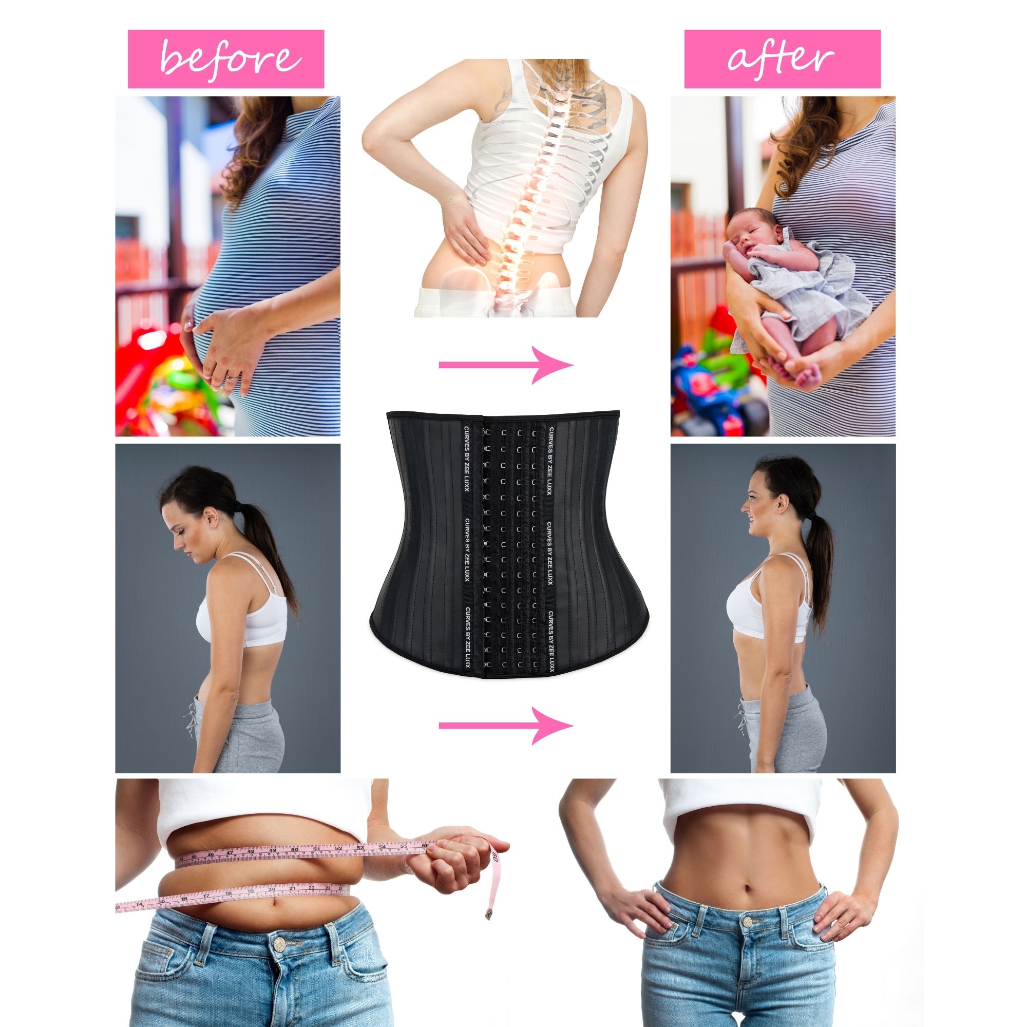 Zee Luxx Home Curves by Zee Luxx Waist Trainer for Women Hourglass India
