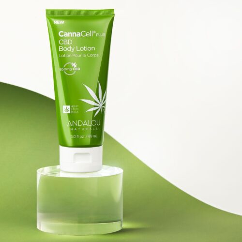 Cosmetic beauty lotion product shot on a green paper by Isa Aydin nj ny la