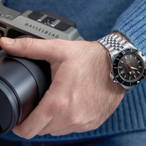 Commercial product watch photoshoot with male hand model by Isa Aydin NJ NY LA